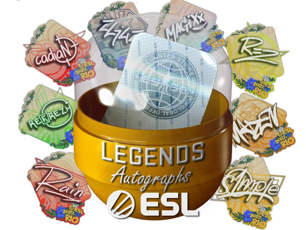 Cápsula autógrafa de Rio 2022 Legends